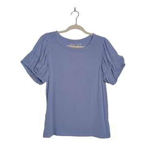 Cupio Small Light Purple Puff Sleeve T Shirt Feminine, Girlcore, Flirty, Spring